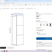 ARMADIO MOBILE BESTA IKEA MARRONE