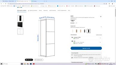 ARMADIO MOBILE BESTA IKEA MARRONE