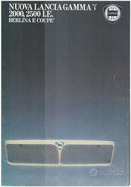 LANCIA GAMMA 2° SERIE BROCHURE ORIGINALE del 1980