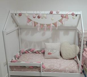 Letto a casetta montessori