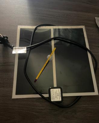 Tappetino riscaldante e termometro per teca