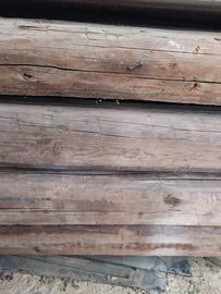 Travi in legno antico castagno