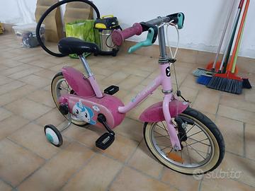 Bici da bambina con rotelline