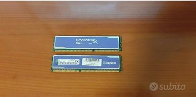 RAM KINGSTON 8GB 2X4GB DD3 1600MHZ