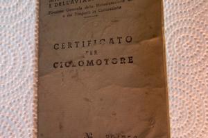 libretto  piaggio ciao C7E