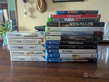 lotto videogiochi per carie console
