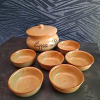 Set in terracotta per la zuppa di pesce