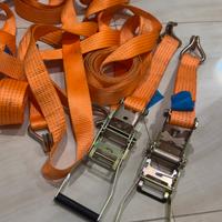 Set cinghie di ancoraggio a cricchetto