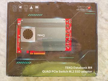 Scheda espansione per dischi nvme max 4x8TB