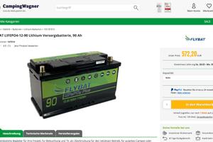 BATTERIA LiFePO4 PLUS "FLYBAT" - 12.8V-90AH