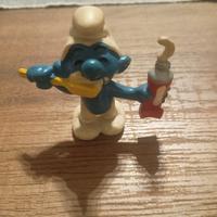 Puffo con spazzolino da denti 