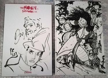 The moon is following us - Limited con sketch