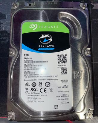 Hdd Seagate Skyhawk 2tb per videosorveglianza