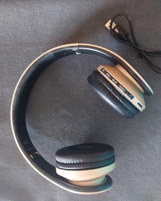 CUFFIE BLUETOOTH ORO 
