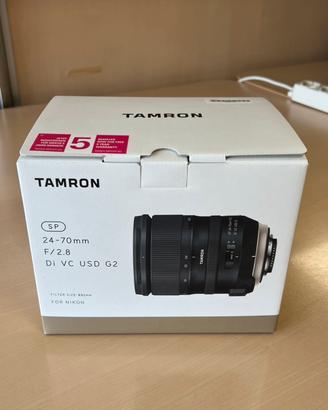 Tamron SP 24-70 F2.8  Di VC USD G2 Nikon - RIBASSO