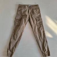 Pantaloni cargo Jogger sabbia taglia M