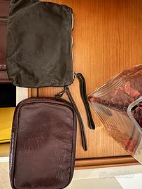 Pochette in vera pelle