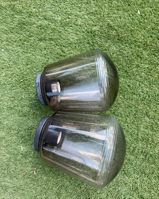 Lampioncini da giardino in policarbonato fumè