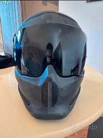 Casco Ruroc nero mimetico Taglia M + interfono