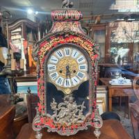 Orologio antico da camino in stile Boulle XIX sec.