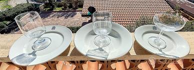 3 piatti e 3 bicchieri Accademia Navale di Livorno