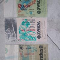 n°3 biglietti da collezione Torino calcio 