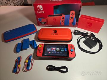 Nintendo Switch (v2) - Mario Red & Blue Edition