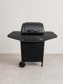 Barbecue a gas due fuochi  con coperchio  nuovo 