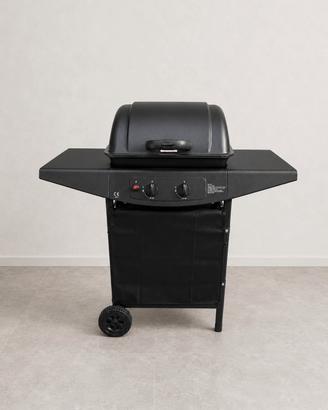 Barbecue a gas due fuochi  con coperchio  nuovo 