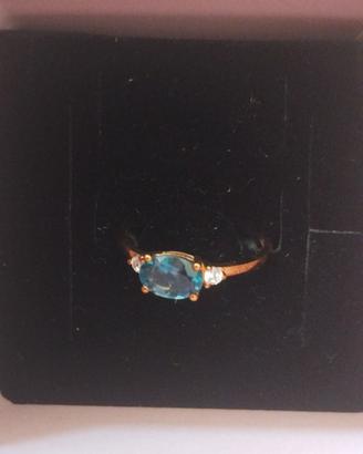 Anello stroili oro 9 carati 