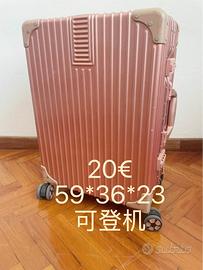 Valigia trolley rosa – bagaglio a mano
