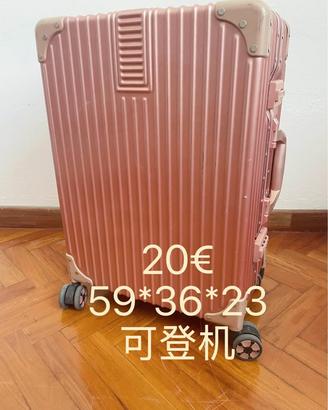 Valigia trolley rosa – bagaglio a mano