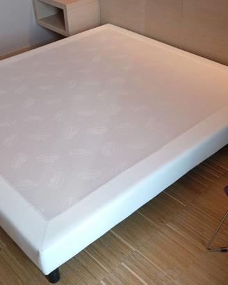 Sommier King 180x200 in pelle ignifuga Permaflex