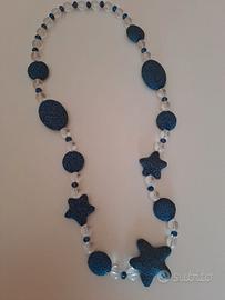 Collana con pietre i lava