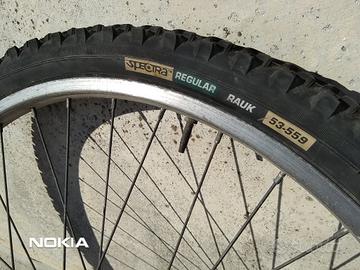 Cerchio Ruota Bici da 26 con Pneumatico e Camera