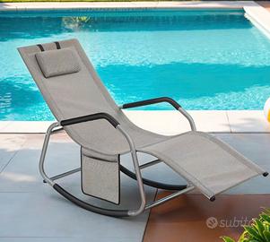 Sedia a Dondolo Outdoor SONGMICS