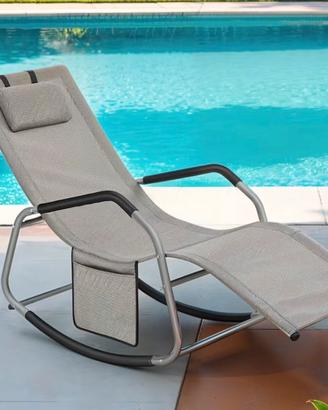 Sedia a Dondolo Outdoor SONGMICS