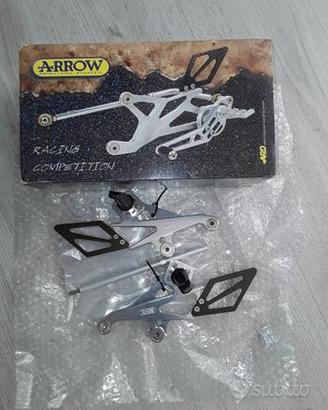 Pedane fisse arrow suzuki gsx600r 96/99 alluminio