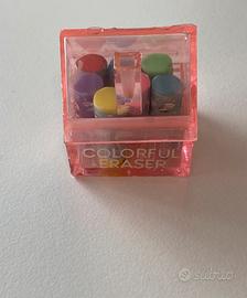 Set gomme colorate "Colorful Eraser"
