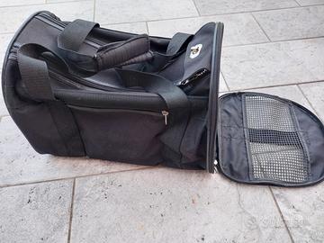 Borsa trasportino morbido gatto tessuto lavabile
