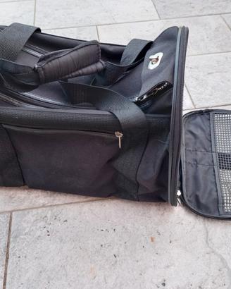 Borsa trasportino morbido gatto tessuto lavabile