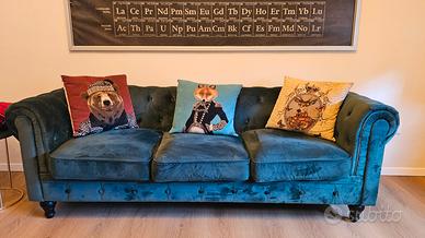 divano chesterfield 3 posti + poltrona