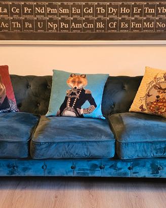 divano chesterfield 3 posti + poltrona