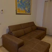 Divano letto angolare con penisola destra