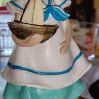 Statuina in Resina,figura donna in stile marino.Or