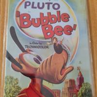 Targa Disney Pluto “Bubble Bee” vintage in metallo