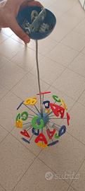 lampadario bambini con lettere