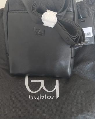 borsa tracolla UOMO BYBLOS nation in Pelle, NUOVA!
