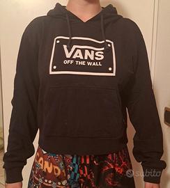 Felpa nera con cappuccio Vans "Off the Wall", M