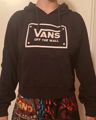 Felpa nera con cappuccio Vans "Off the Wall", M